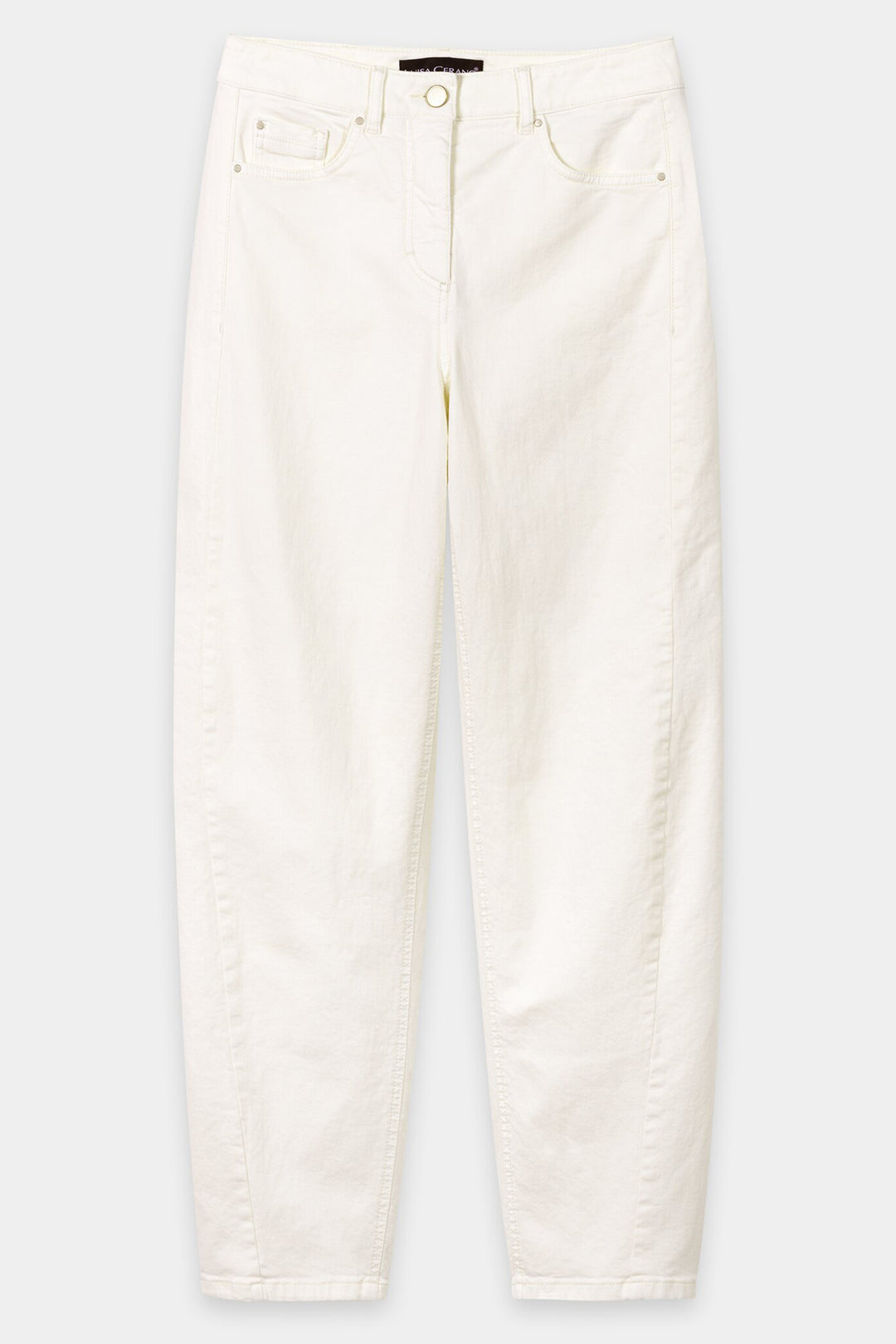 Luisa Cerano 638857 3797 Cream Denim Trousers 0105