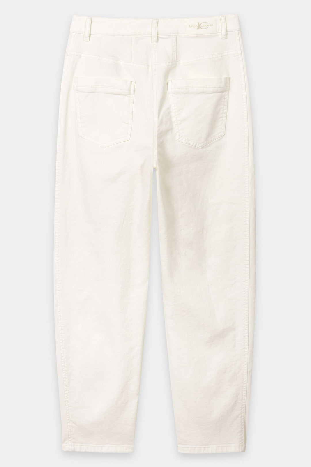 Luisa Cerano 638857 3797 Cream Denim Trousers 0105