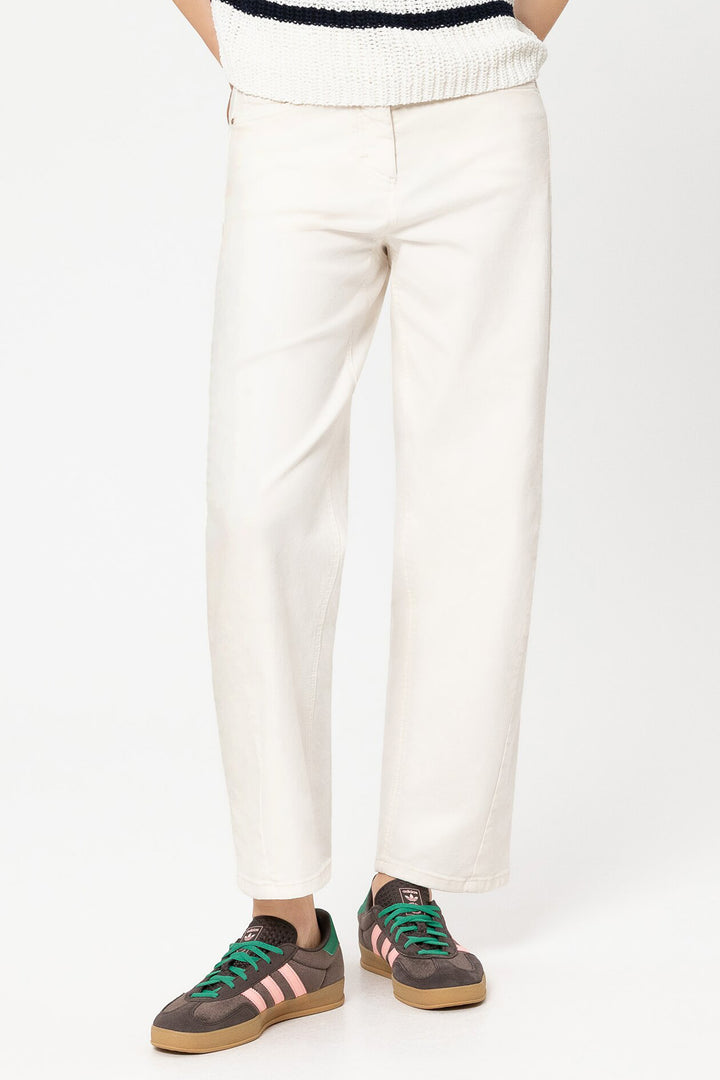Luisa Cerano 638857 3797 Cream Denim Trousers 0105