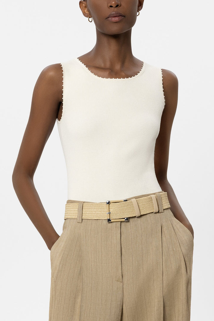 Luisa Cerano 838531 9492 Sand Raffia Belt 0727