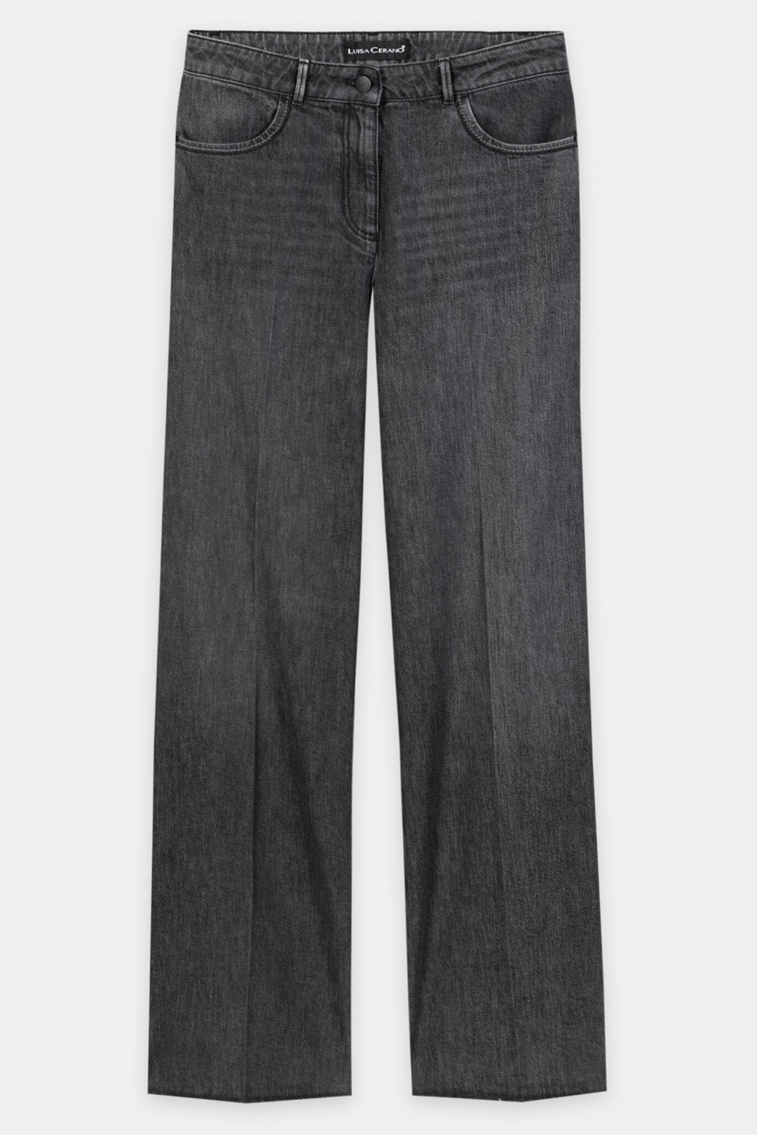 Luisa Cerano Black Bootcut Jeans 648947/4500 0001, front packshot