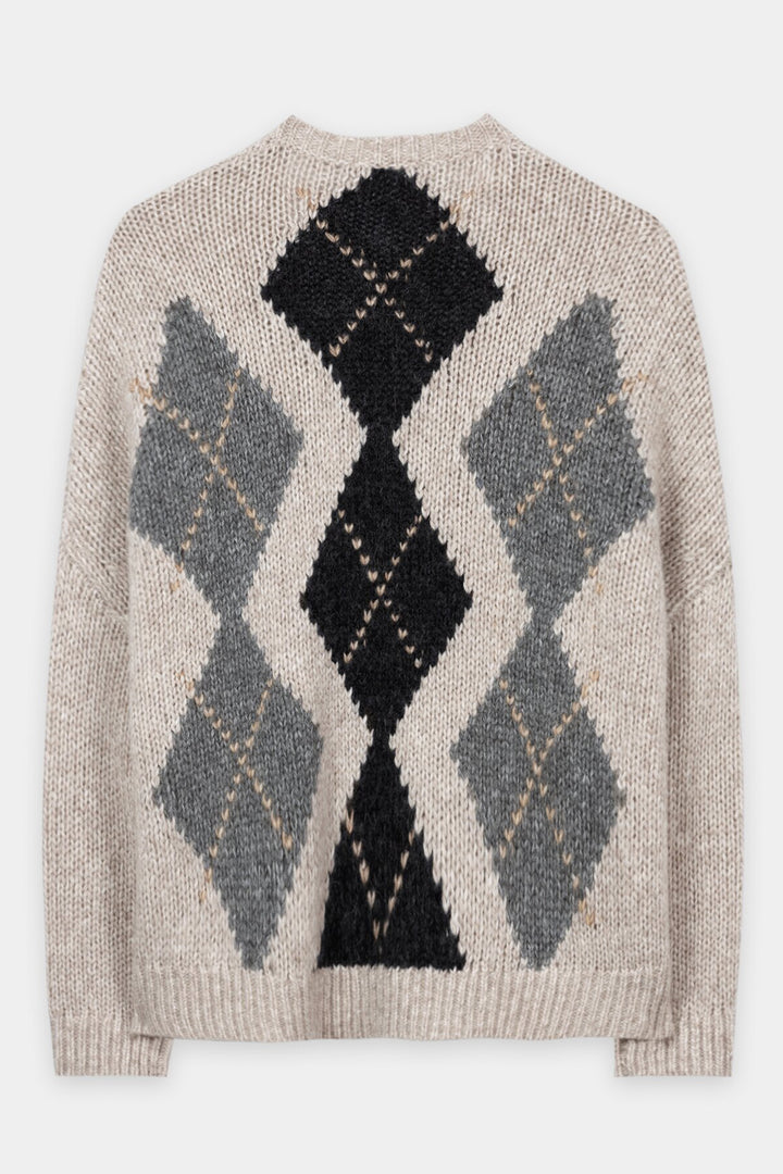 Luisa Cerano Multi Alpaca Cardigan 448379/5348 1231, back packshot