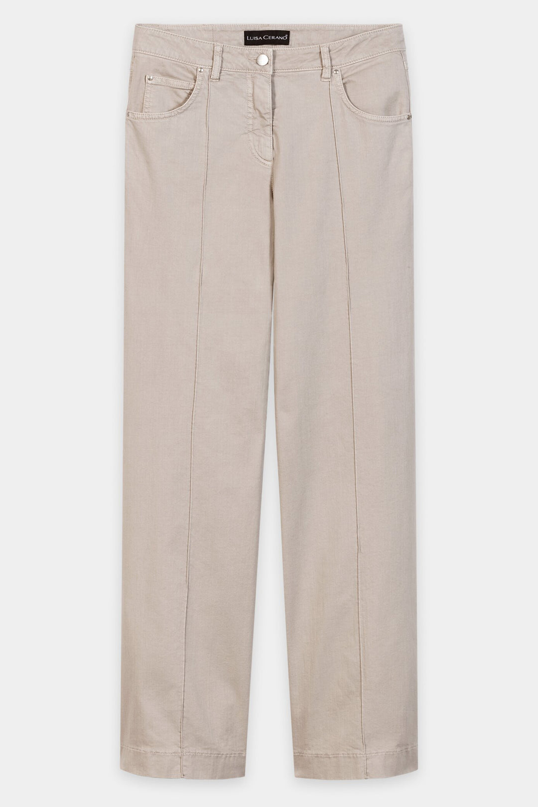 Luisa Cerano Pearl Beige Flared Jeans 648916/3800 1232, front packshot