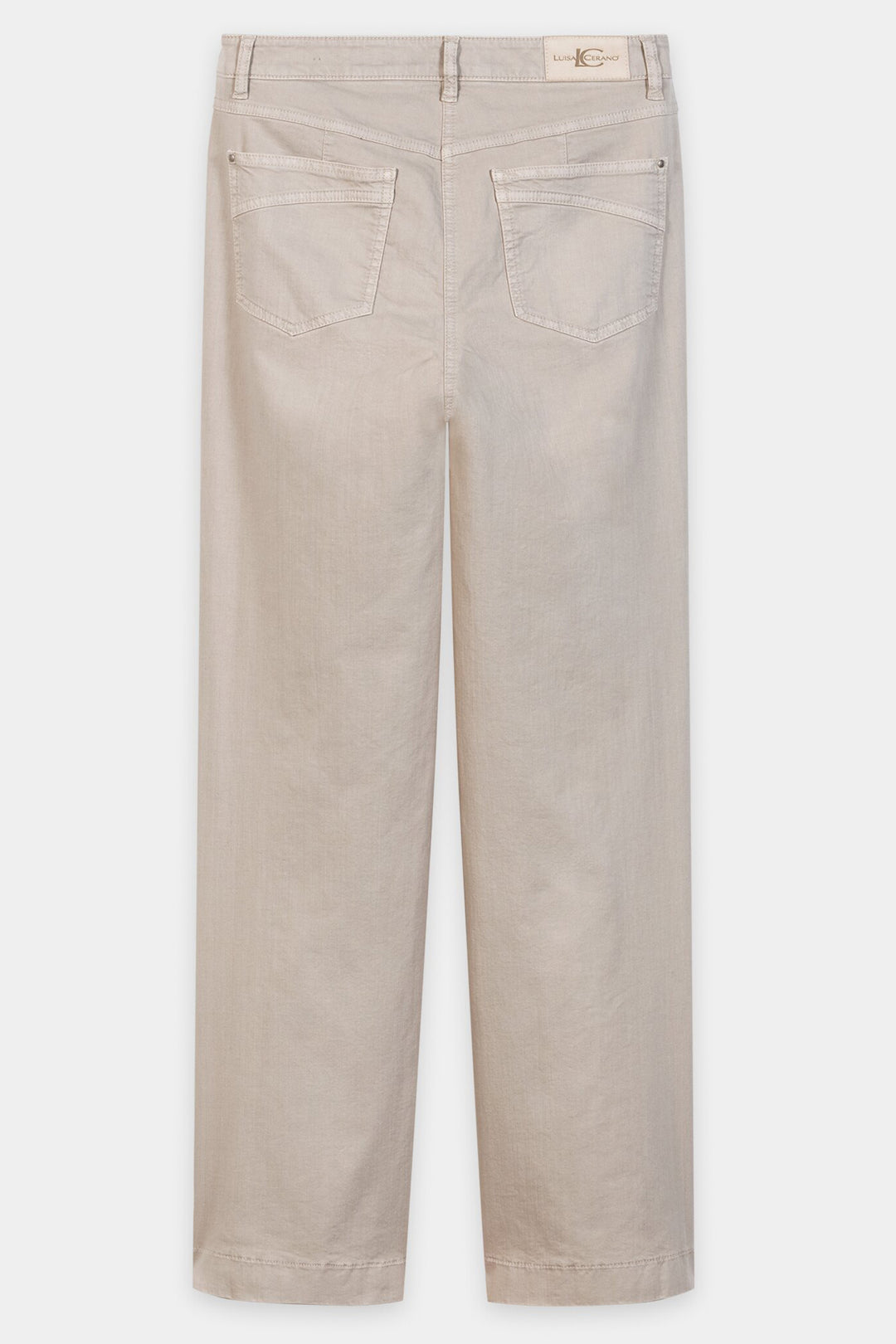 Luisa Cerano Pearl Beige Flared Jeans 648916/3800 1232, back packshot