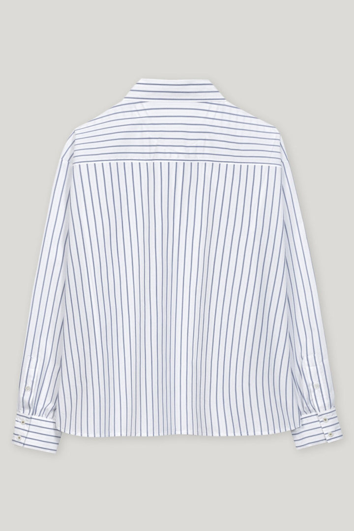 Luisa Cerano Shirt Blouse Blue Stripe 218555 3723 - Lonah Boutique