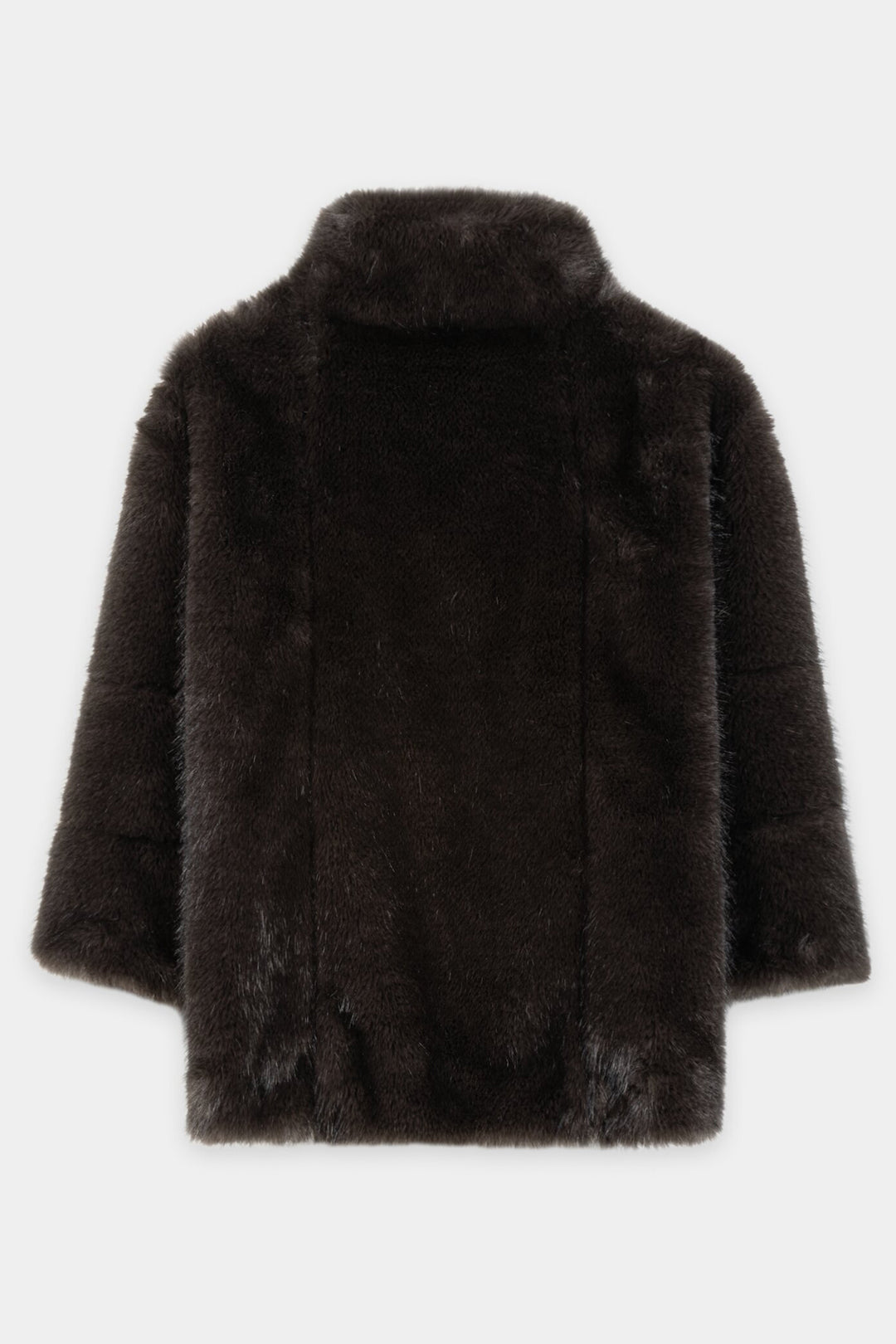 Luisa Cerano Truffle Brown Faux Fur Jacket 448553/4218 0795, back packshot