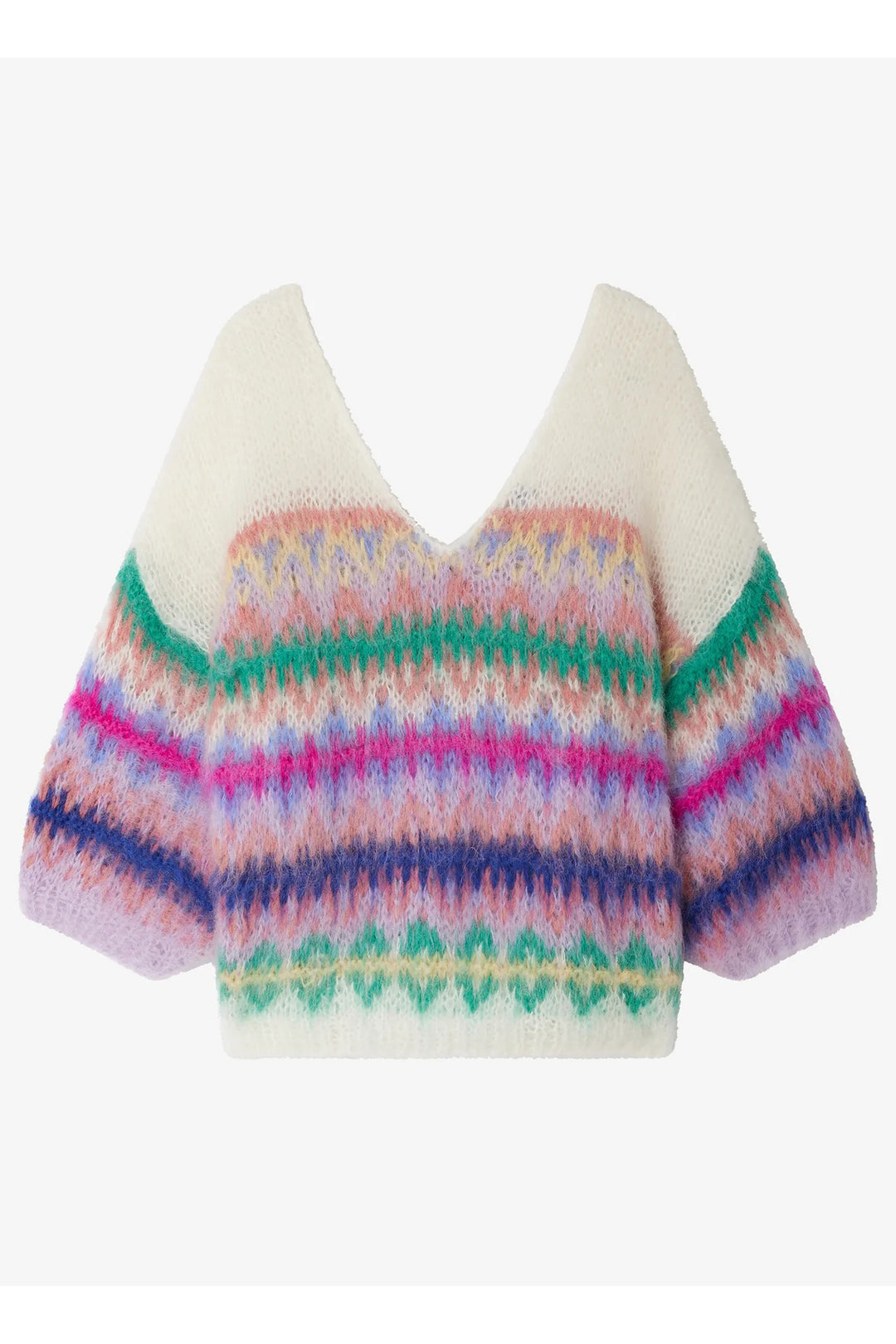Mes Demoiselles Flori Multicolour V Neck Jumper
