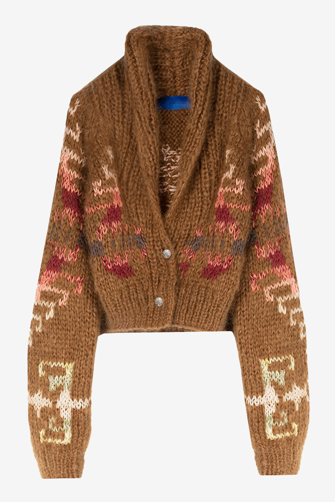Mes Demoiselles Alia Brown Cardigan, front packshot