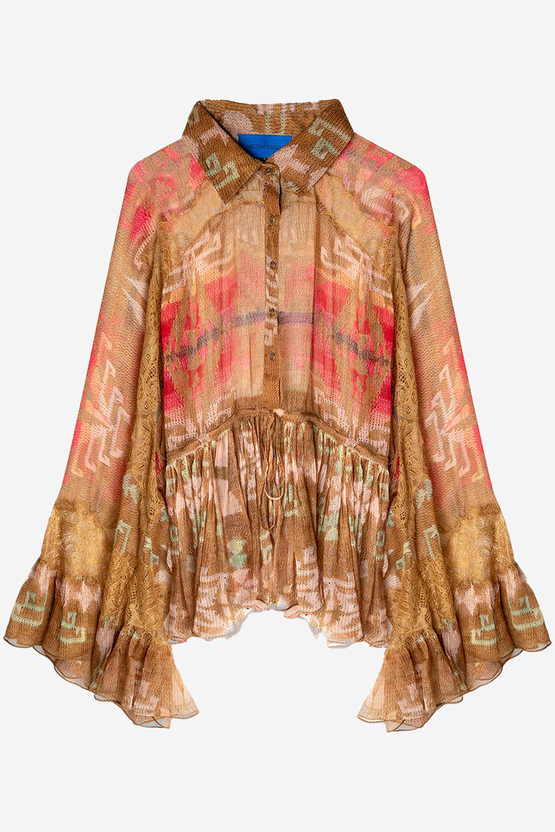 Mes Demoiselles Aluna Multicolour Blouse, front packshot
