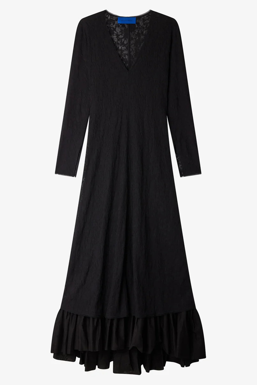 Mes Demoiselles Dalhia Black Jacquard Lace Long Dress