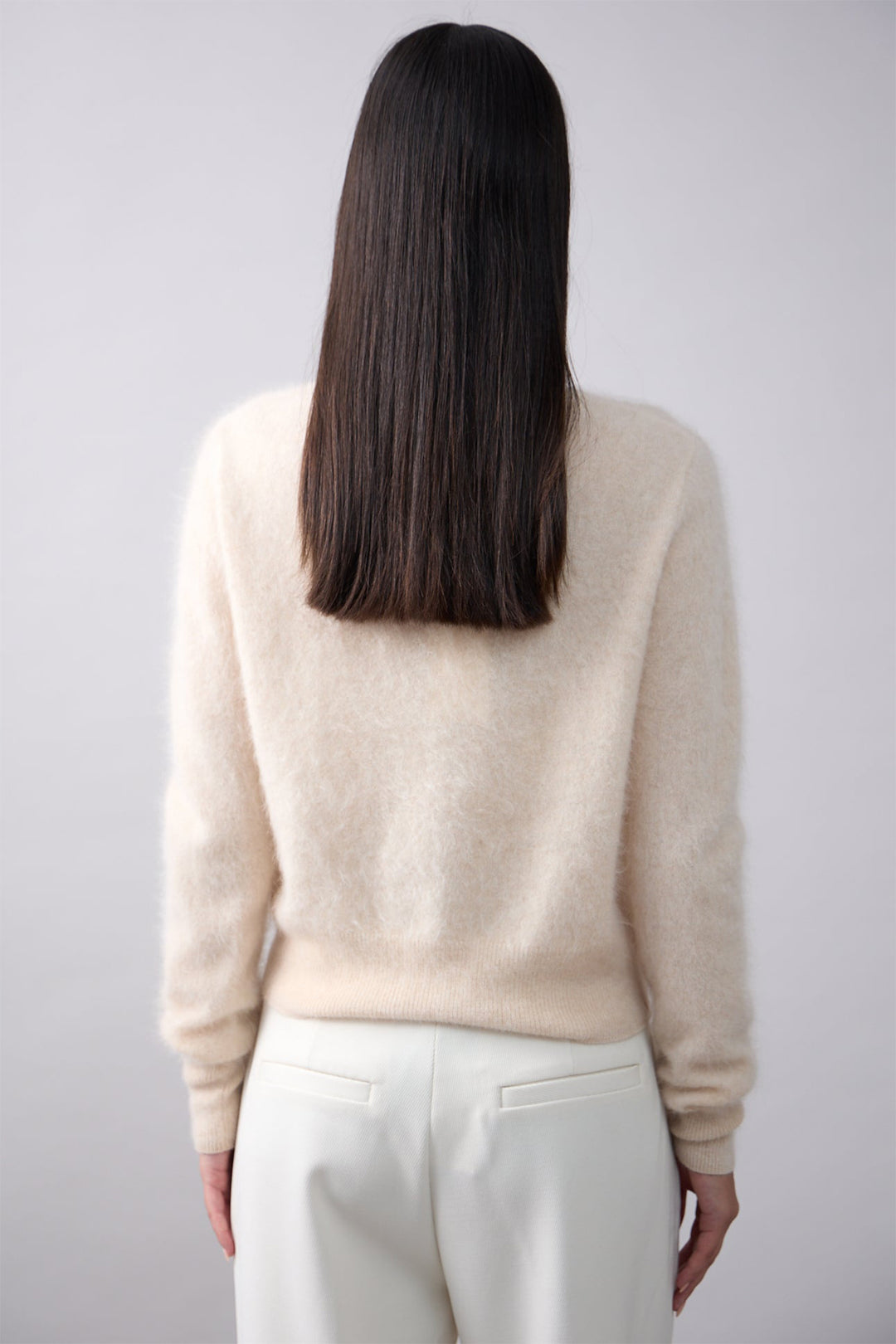 Mia Fratino Sienna Cashmere Cardigan Shell Cream 25302 - Lonah Boutique Westbourne