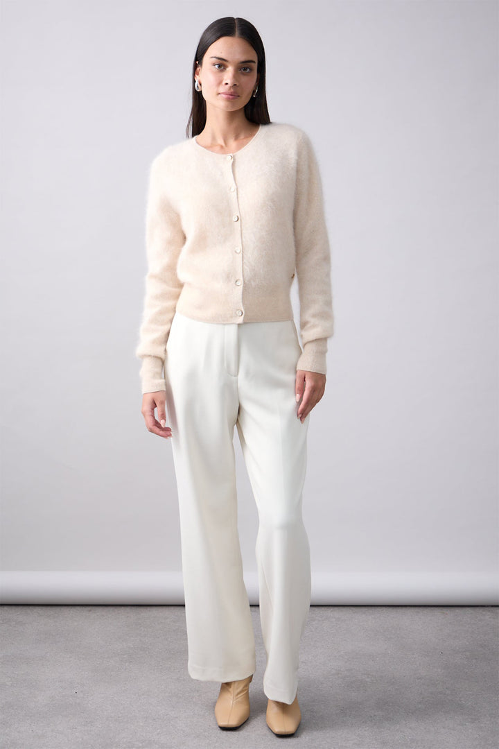Mia Fratino Sienna Cashmere Cardigan Shell Cream 25302 - Lonah Boutique Westbourne