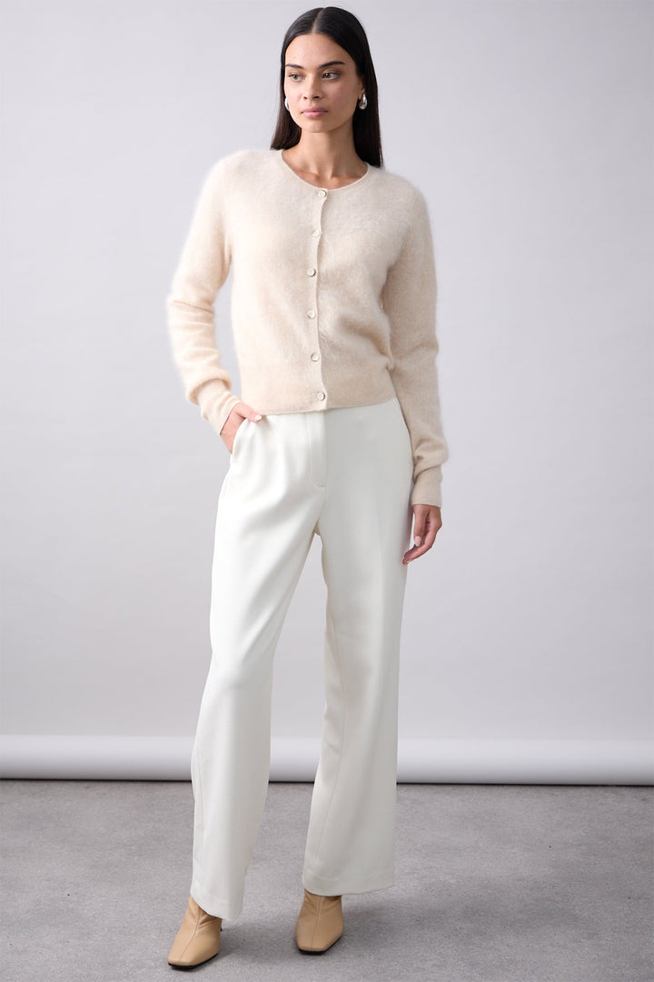 Mia Fratino Sienna Cashmere Cardigan Shell Cream 25302 - Lonah Boutique Westbourne