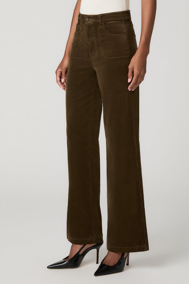 Paige 1J99H84-1956 Anessa Fern Green Wide Leg Jeans, side view