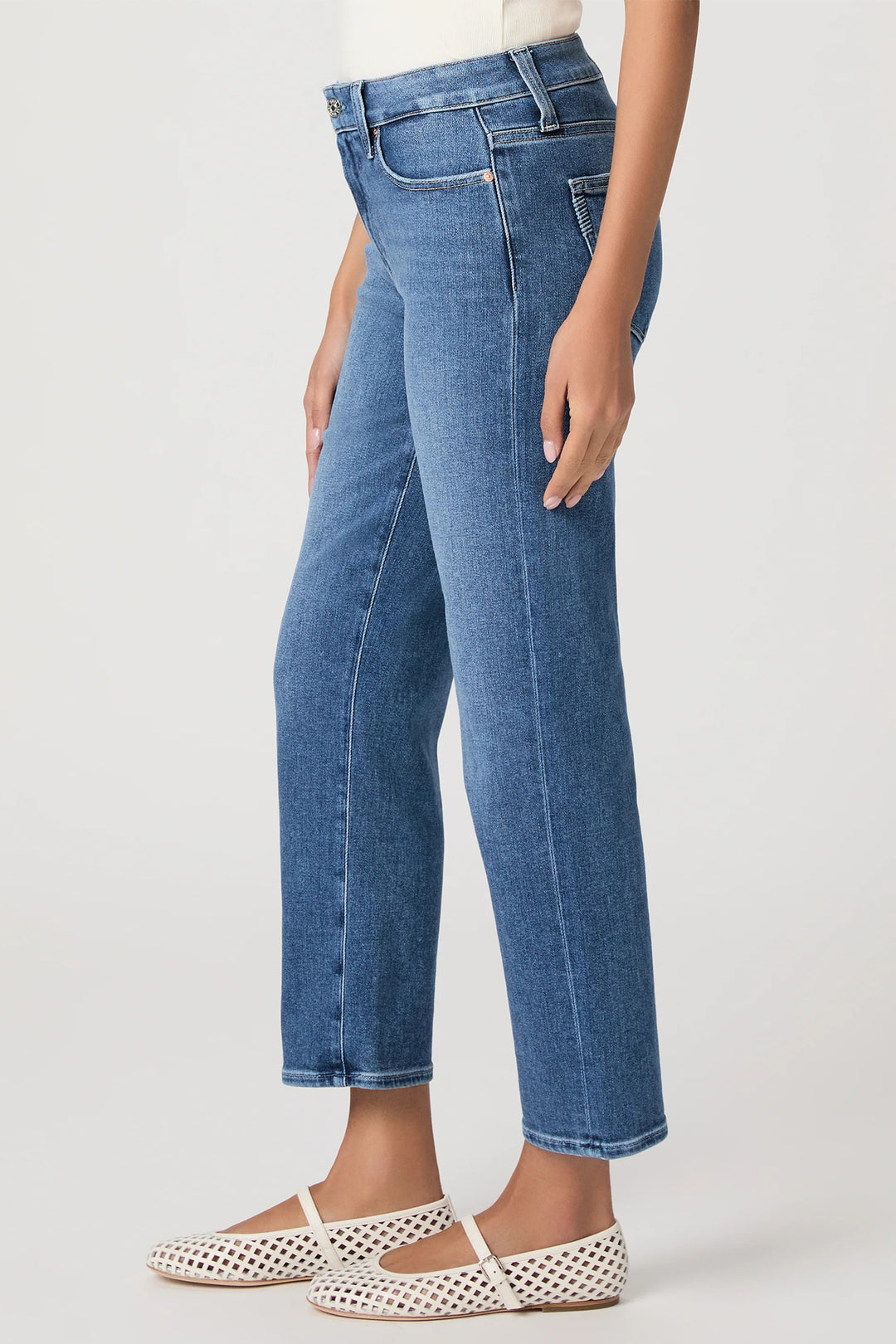 Paige 1R65E77-D037 Mason Ankle Straight Jeans Monaco Mist