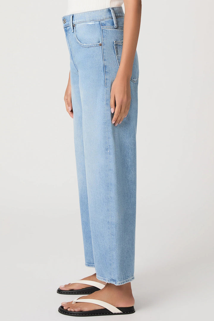 Paige Arellia 1J75028-D043 Ankle High Rise Barrel Leg Jeans