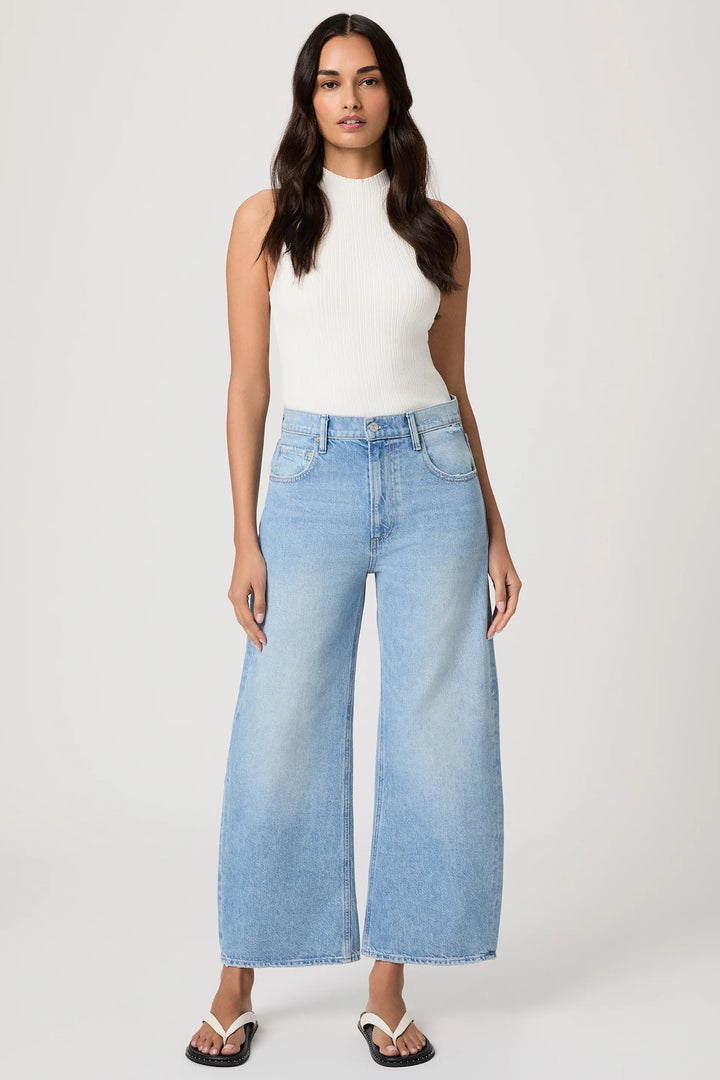 Paige Arellia 1J75028-D043 Ankle High Rise Barrel Leg Jeans