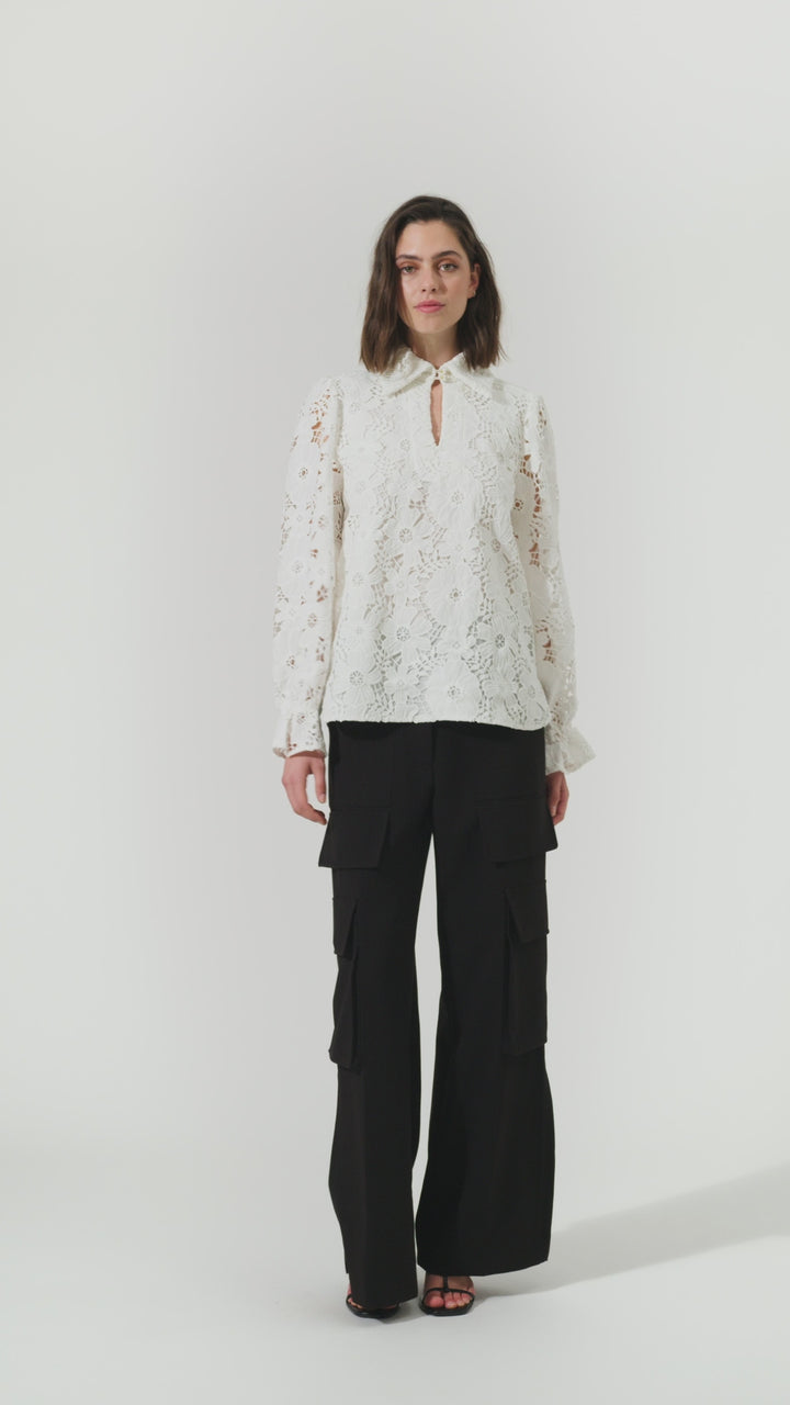 Dea Kudibal Rikkadea Blouse Natural White 0570125 NS - Lonah Boutique Westbourne