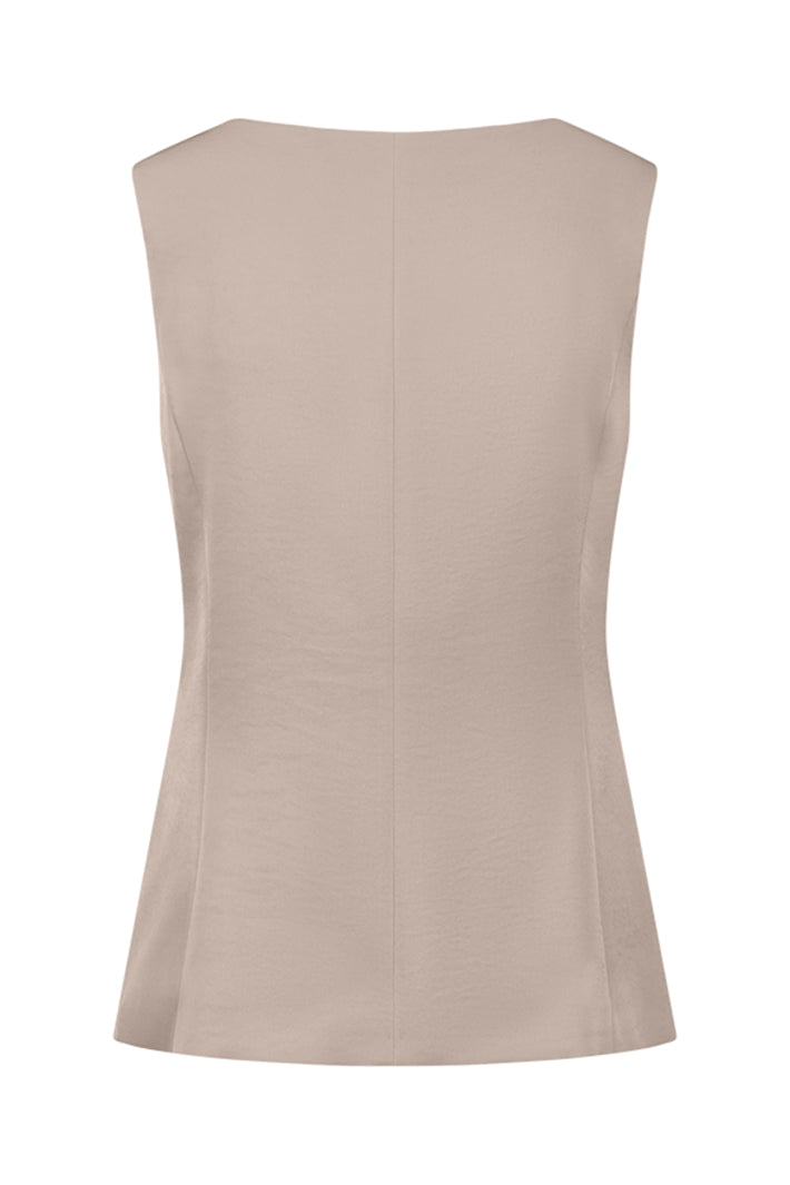 Riani 585520-4469 Panama Beige Satin Waistcoat