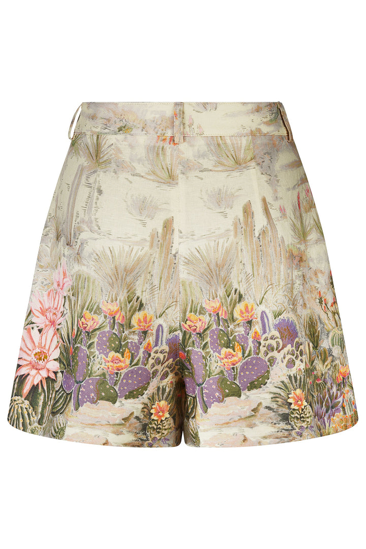 Riani 643880 4570 860 Straw Beige Desert Print Shorts