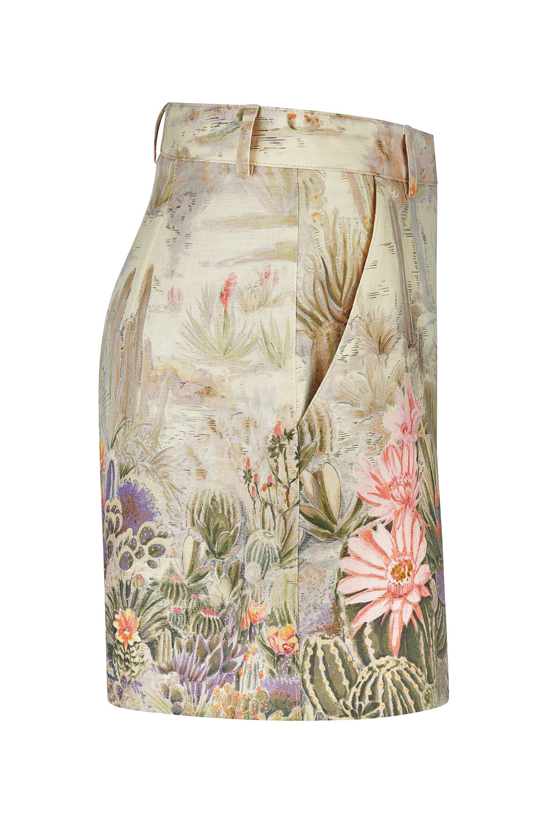Riani 643880 4570 860 Straw Beige Desert Print Shorts