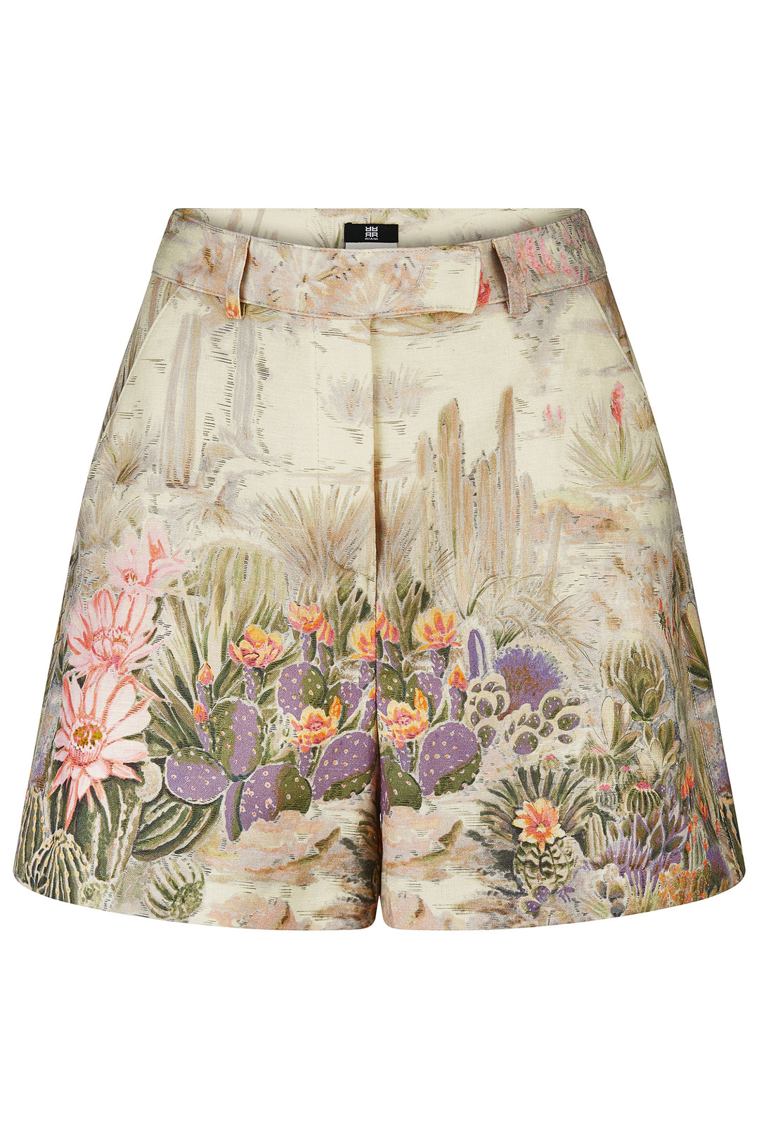 Riani 643880 4570 860 Straw Beige Desert Print Shorts