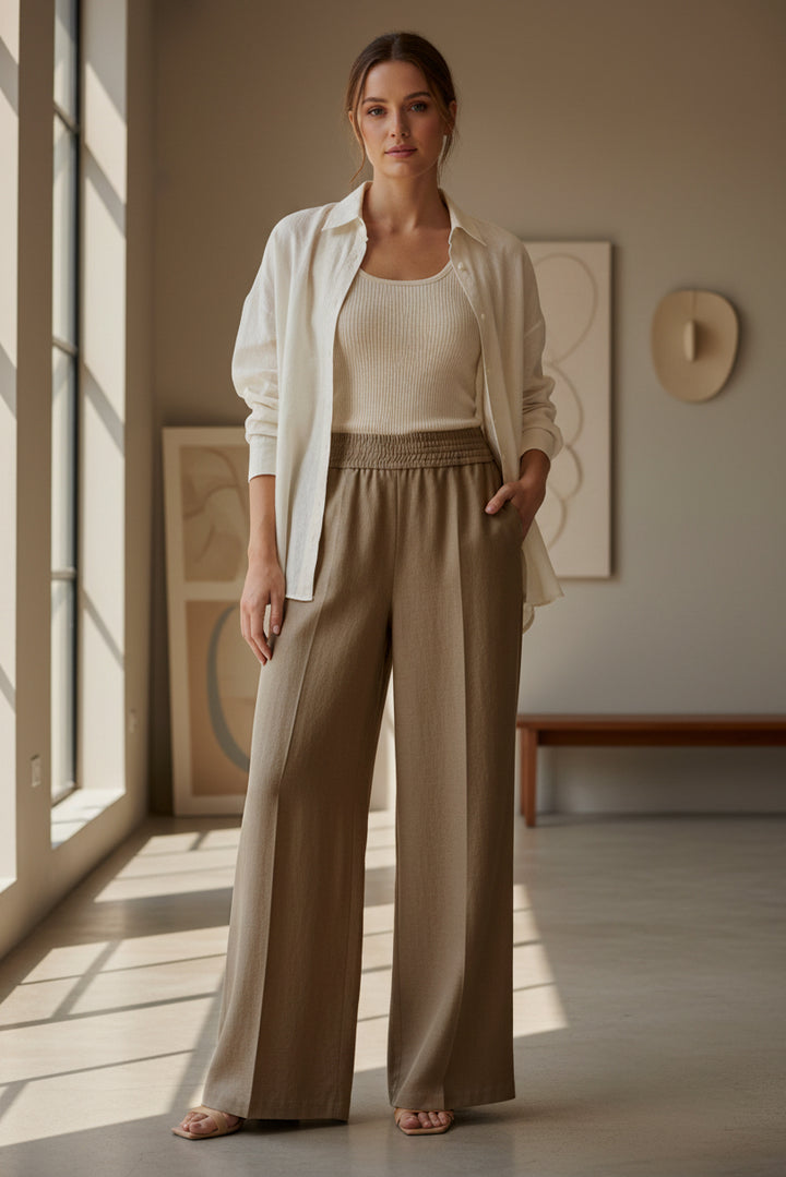 Riani 643920 2272 606 Coconut Wide Fit Pull-On Trousers
