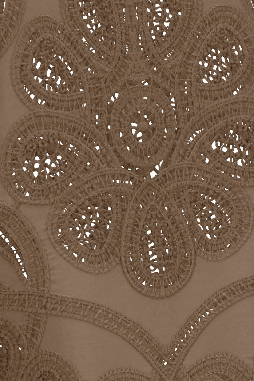 Riani 645540 4508 606 Coconut Brown Embroidered Sleeveless Top