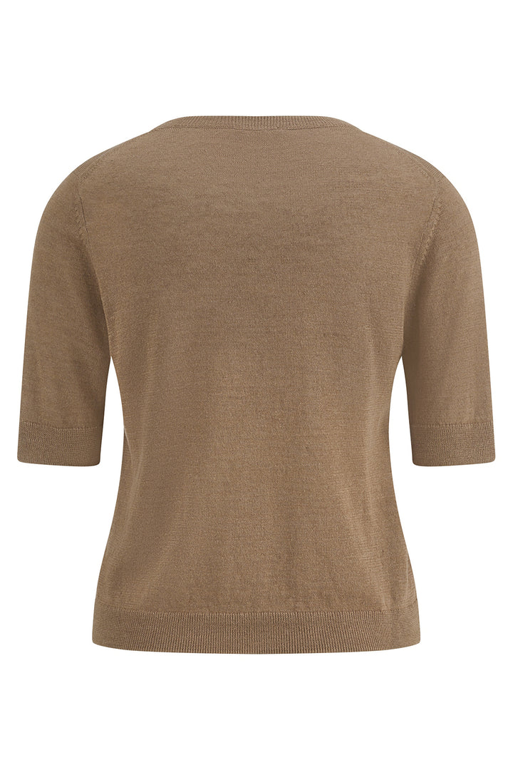 Riani 647970 8400 606 Coconut Brown Short Sleeve Jumper