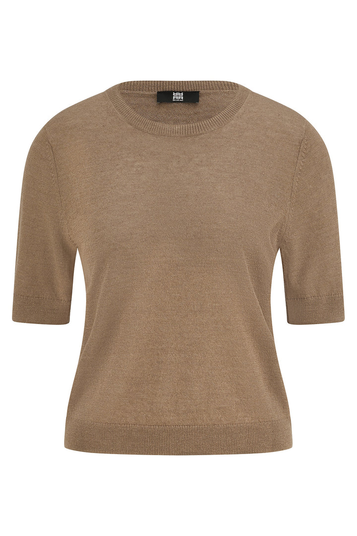 Riani 647970 8400 606 Coconut Brown Short Sleeve Jumper