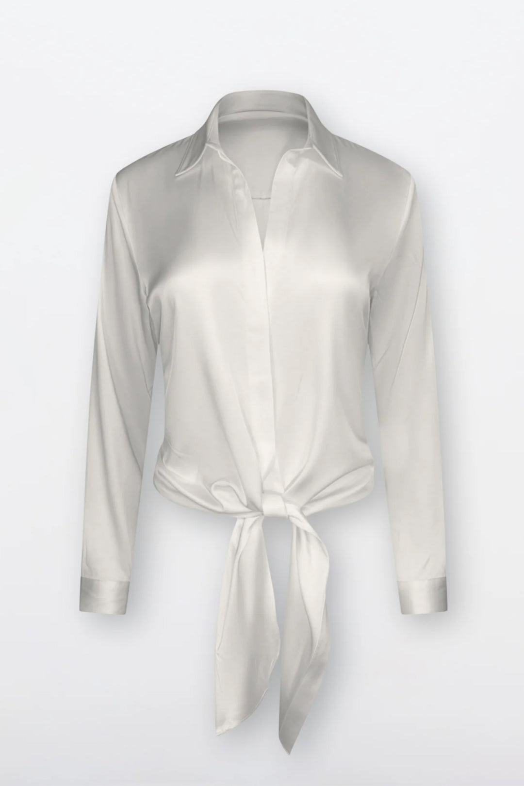 Silk95Five 220158 Nouvelle White Stretch Silk Thai Top N02