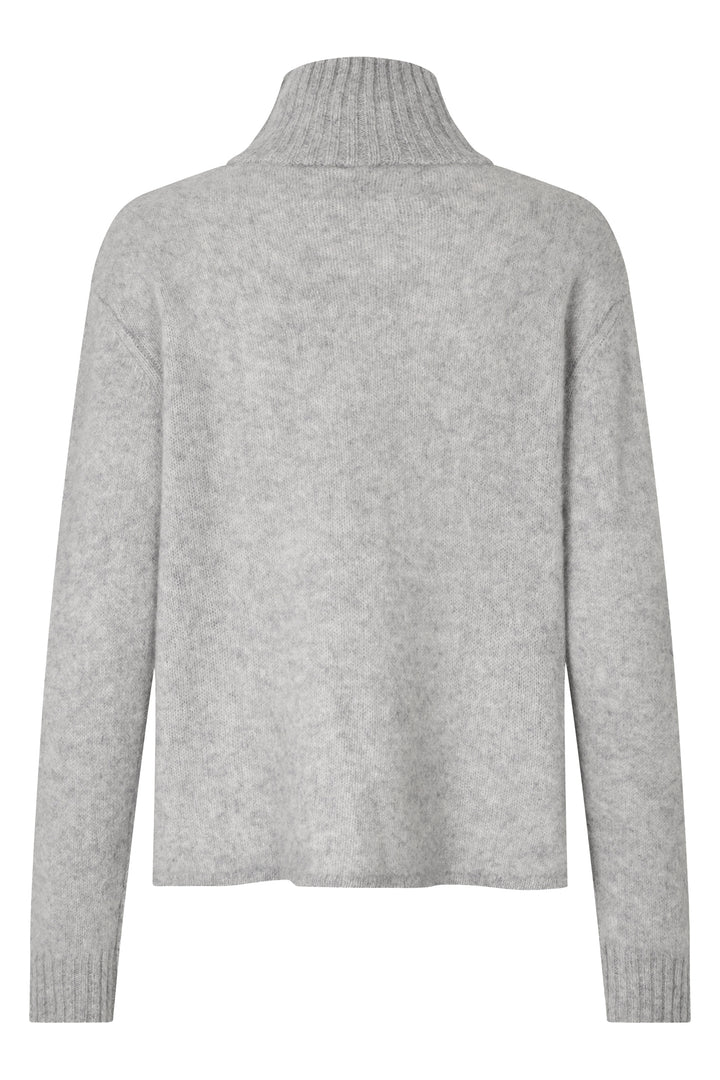 Six Ames Cilia Titanium Grey Melange Jumper 72364 C3895, back packshot