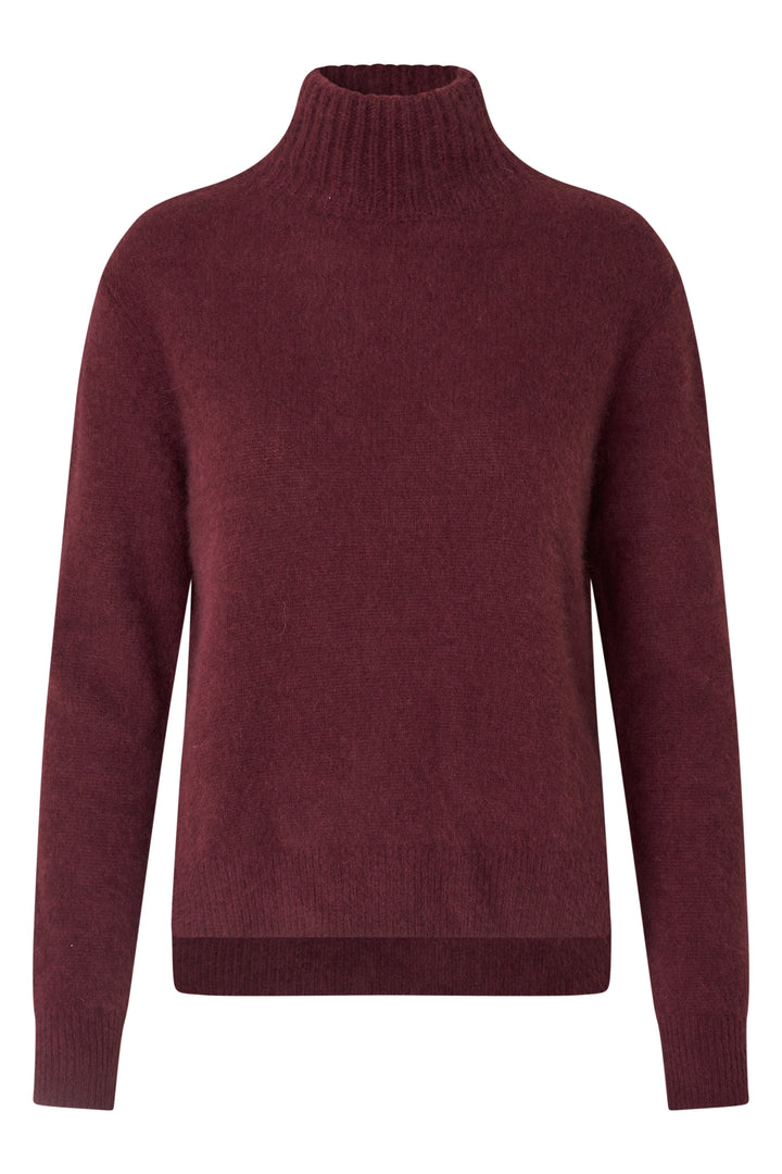 Six Ames Jade Fig Red Jumper 72395 C2016, front packshot