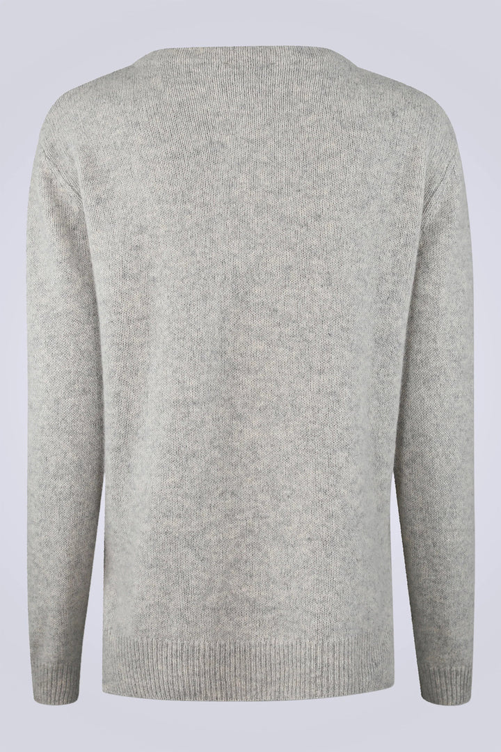 Gray sweater on a light gray background