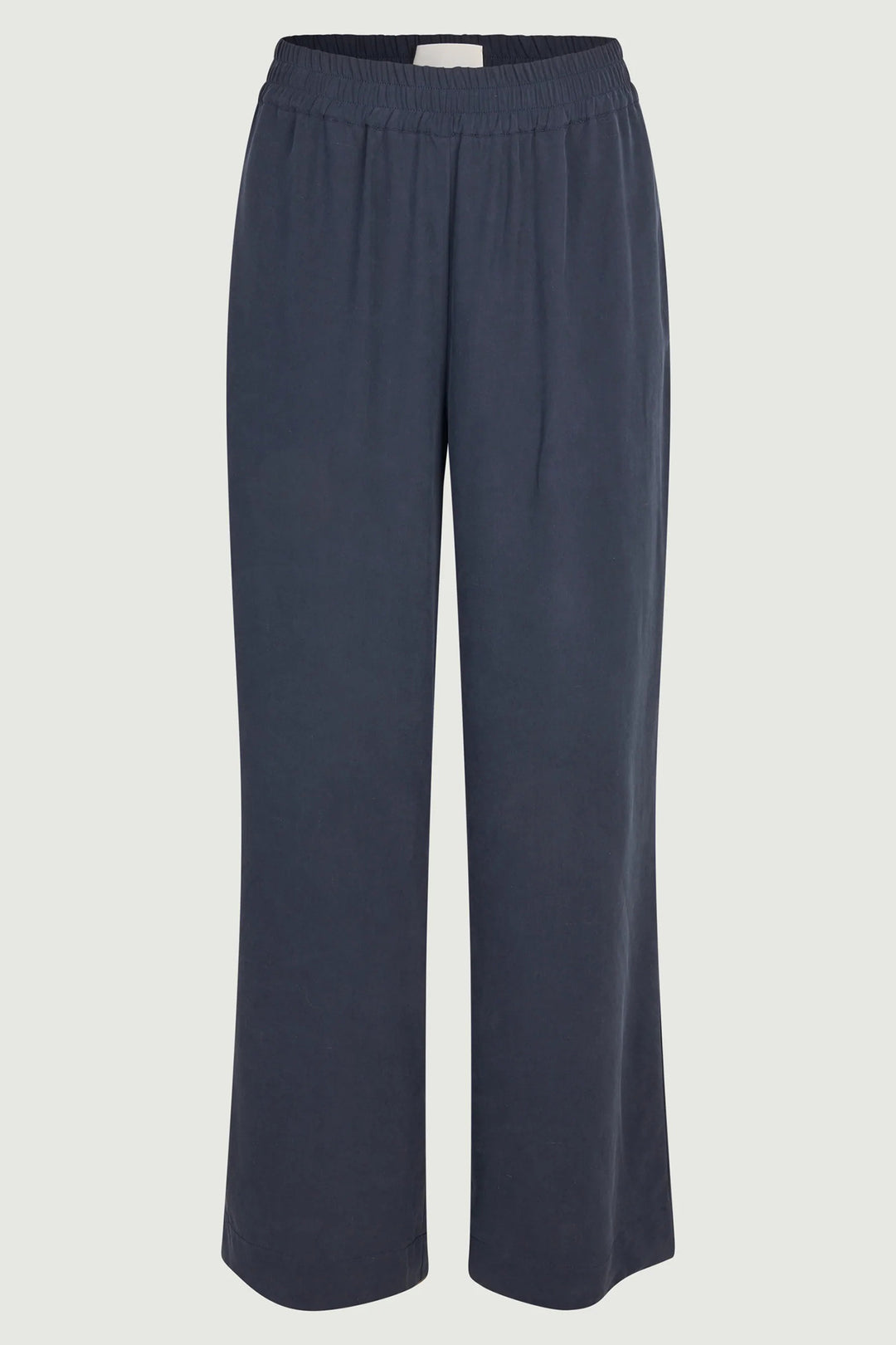 Six Ames Lottie 72249 Night Sky Navy Silk Striaght Trousers C7090