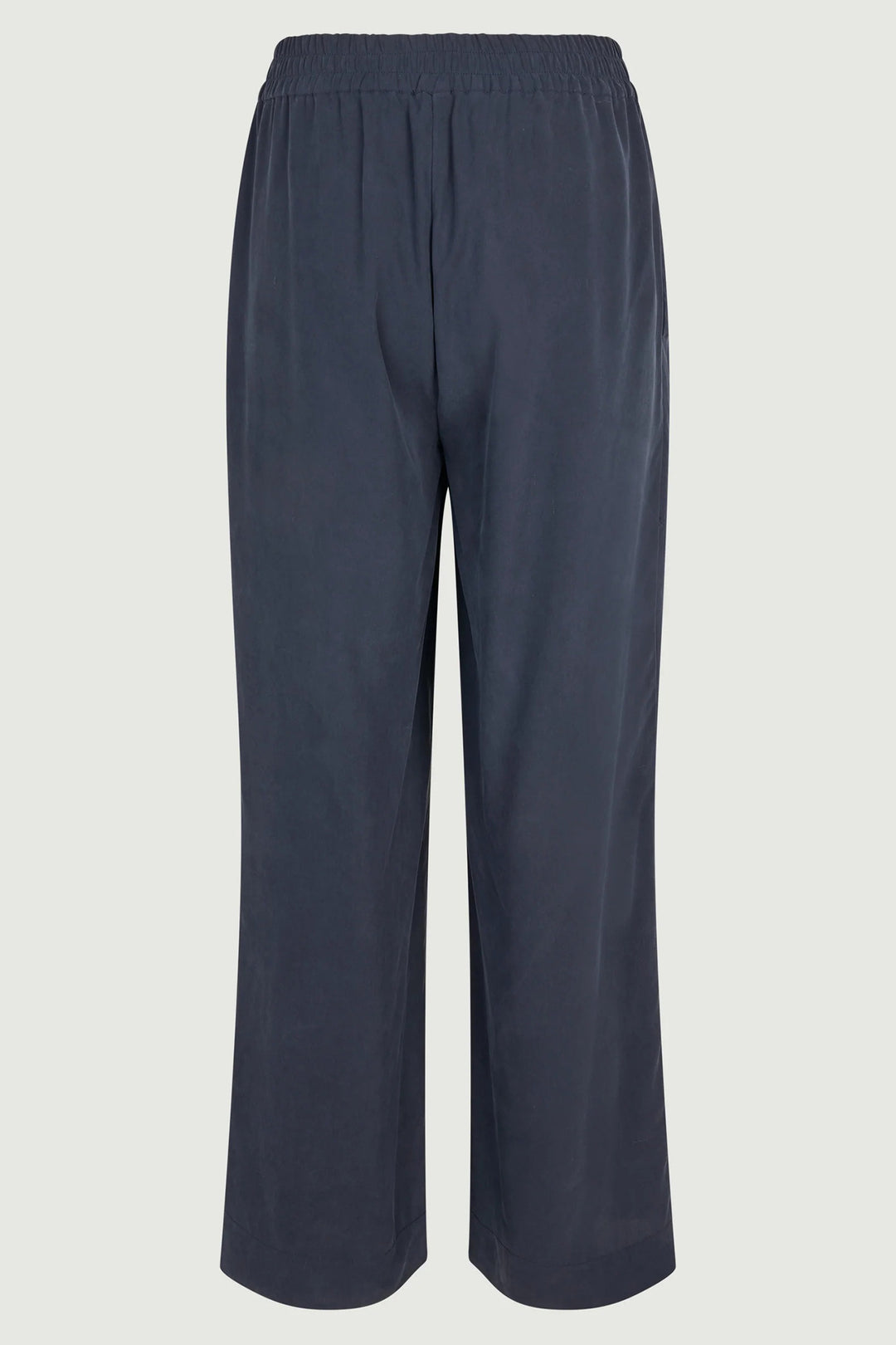 Six Ames Lottie 72249 Night Sky Navy Silk Striaght Trousers C7090