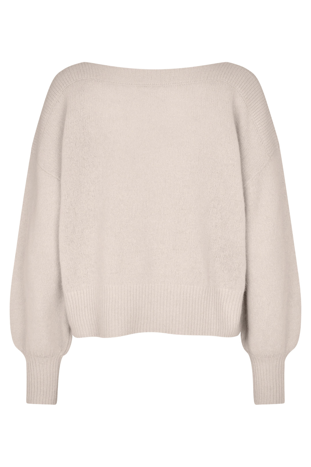 Six Ames Malou Oatmeal Beige Jumper 72393 C3820, back packshot