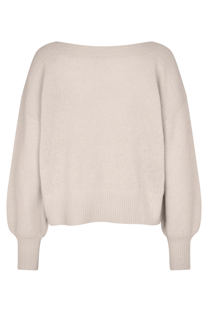Six Ames Malou Oatmeal Beige Jumper 72393 C3820, back packshot