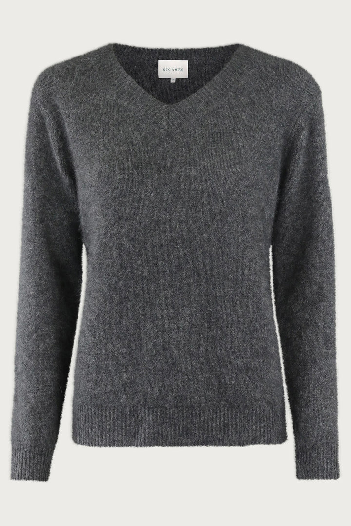 Gray sweater on a light gray background