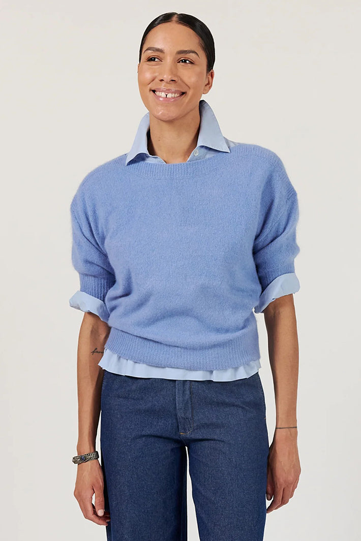 Six Ames Moi 72134 Allure Boat Neck Sweater