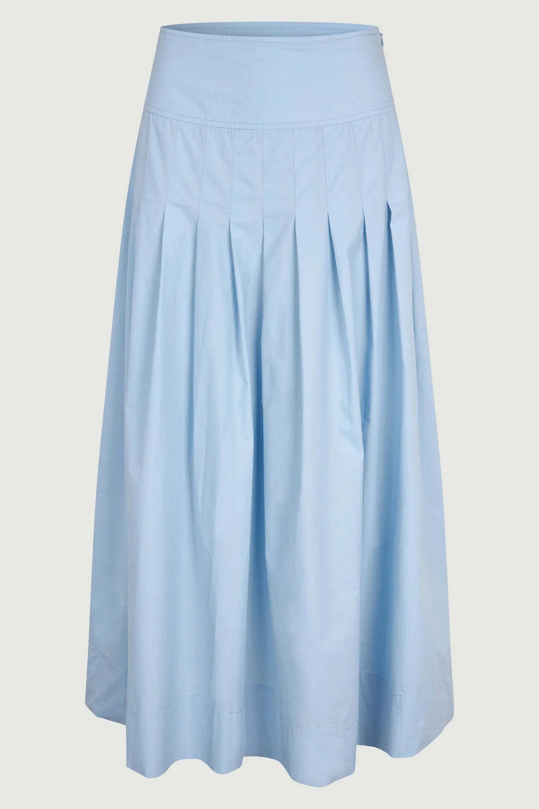 Six Ames Rebecca 72271 Sky Blue Long Organic Cotton Skirt C3191