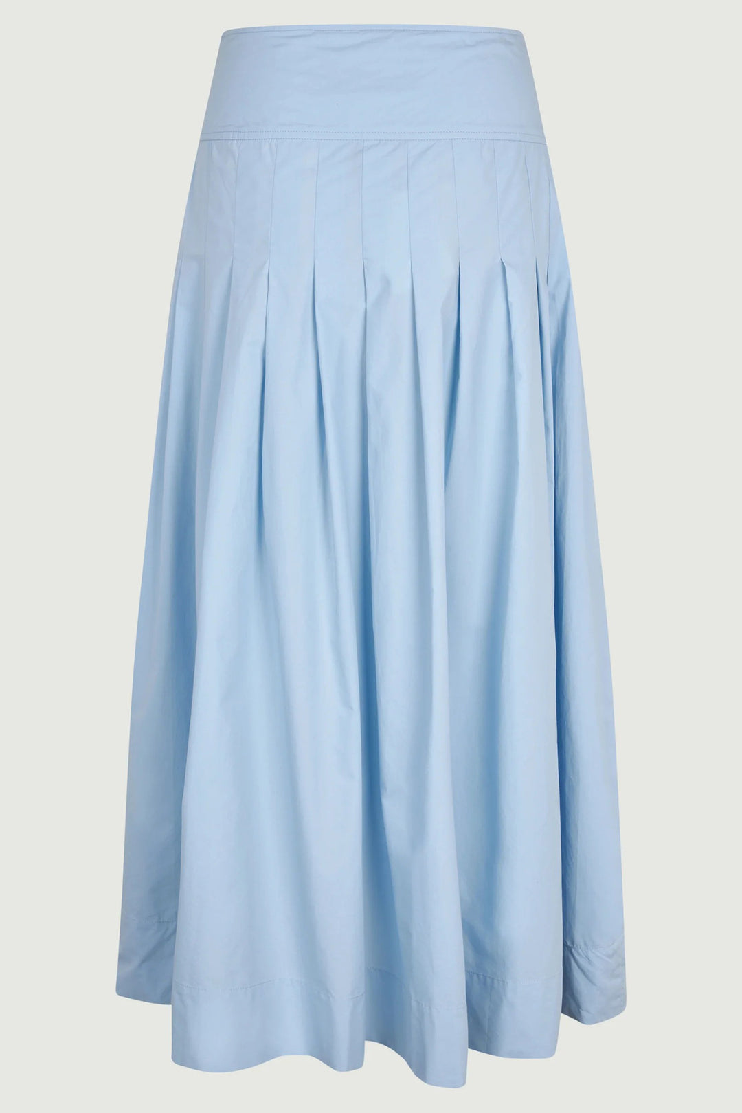 Six Ames Rebecca 72271 Sky Blue Long Organic Cotton Skirt C3191