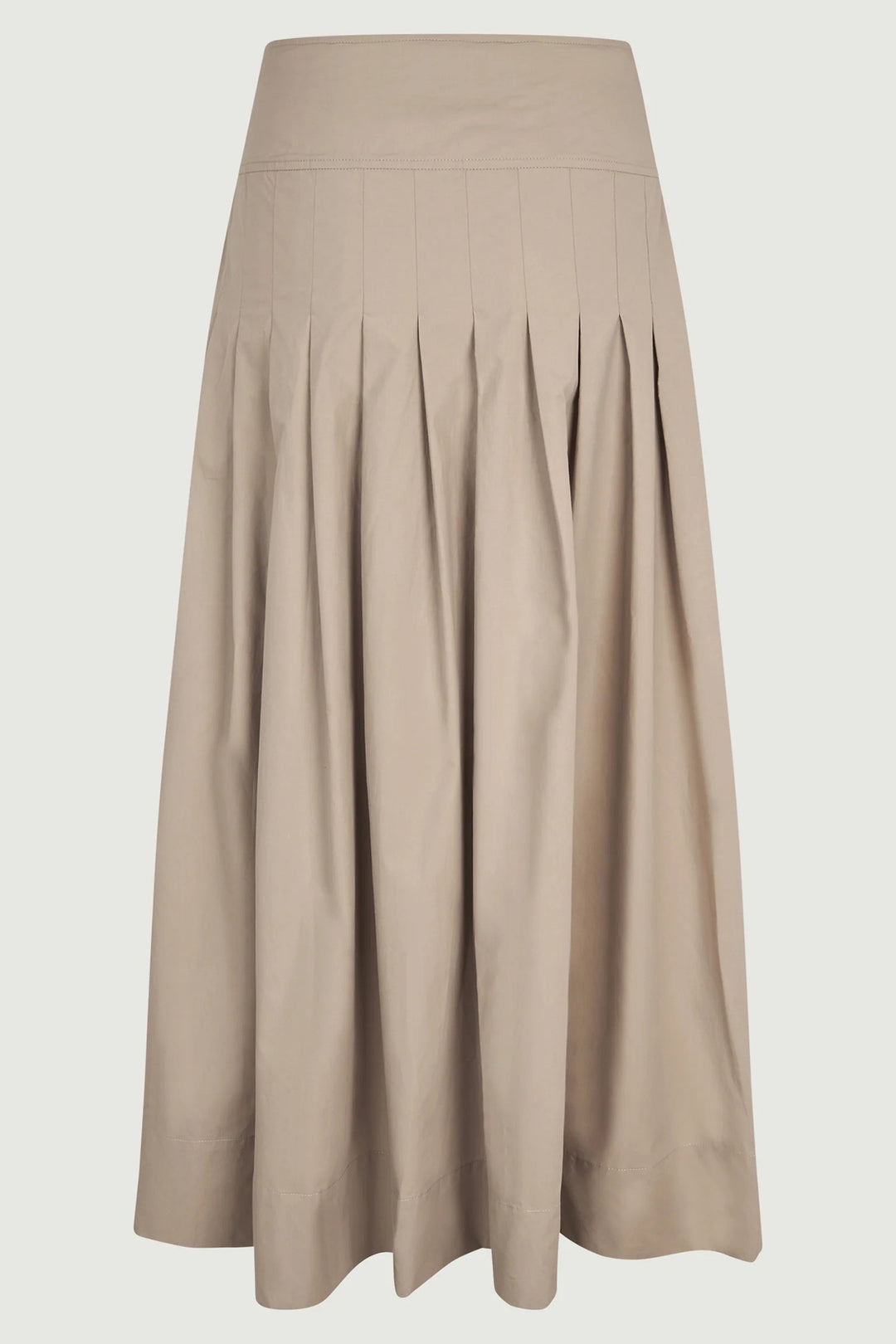 Six Ames Rebecca 72271 Tuffet Beige Long Organic Cotton Skirt C1108