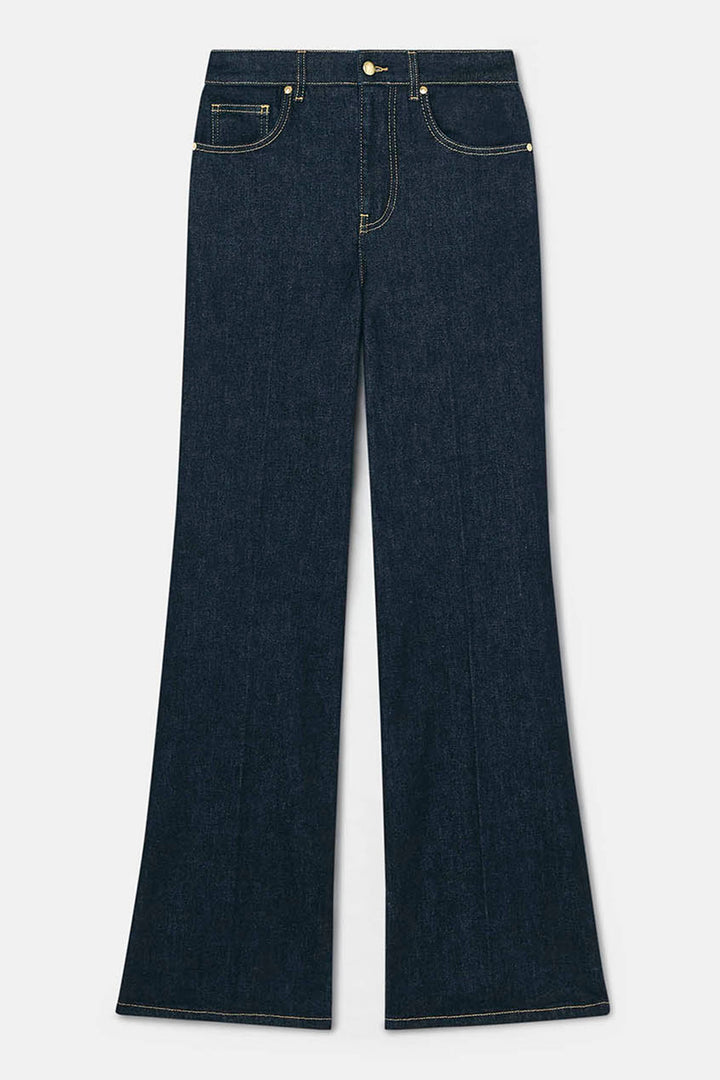Tara Jarmon Jocelyn Raw Denim Brut Jeans Blue TVJEA12TV362 - Lonah Boutique Westbourne