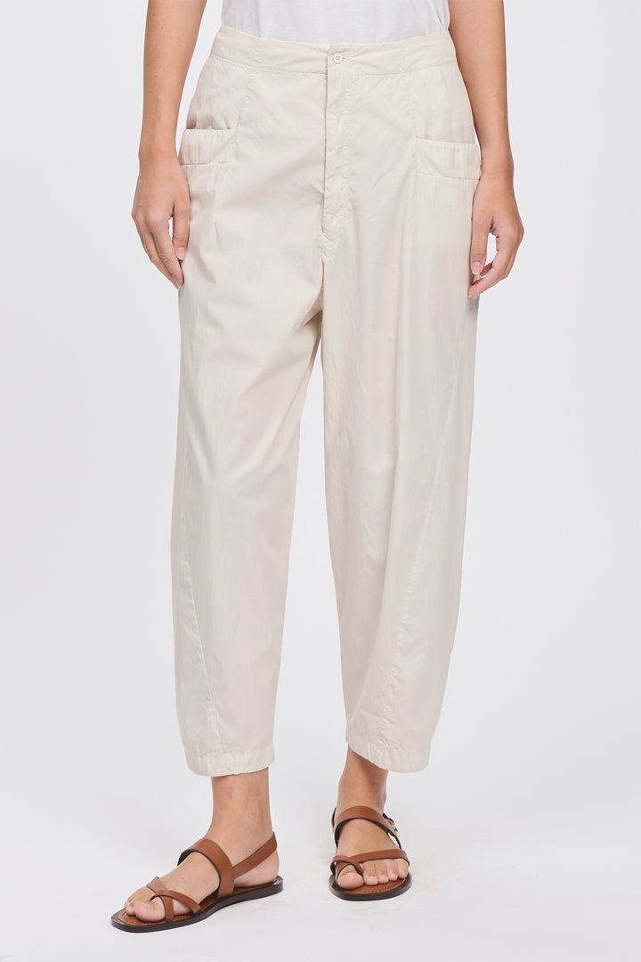 Transit CFDTRCN232 Chalk Light Cotton Trousers 01