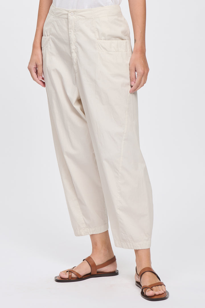 Transit CFDTRCN232 Chalk Light Cotton Trousers 01