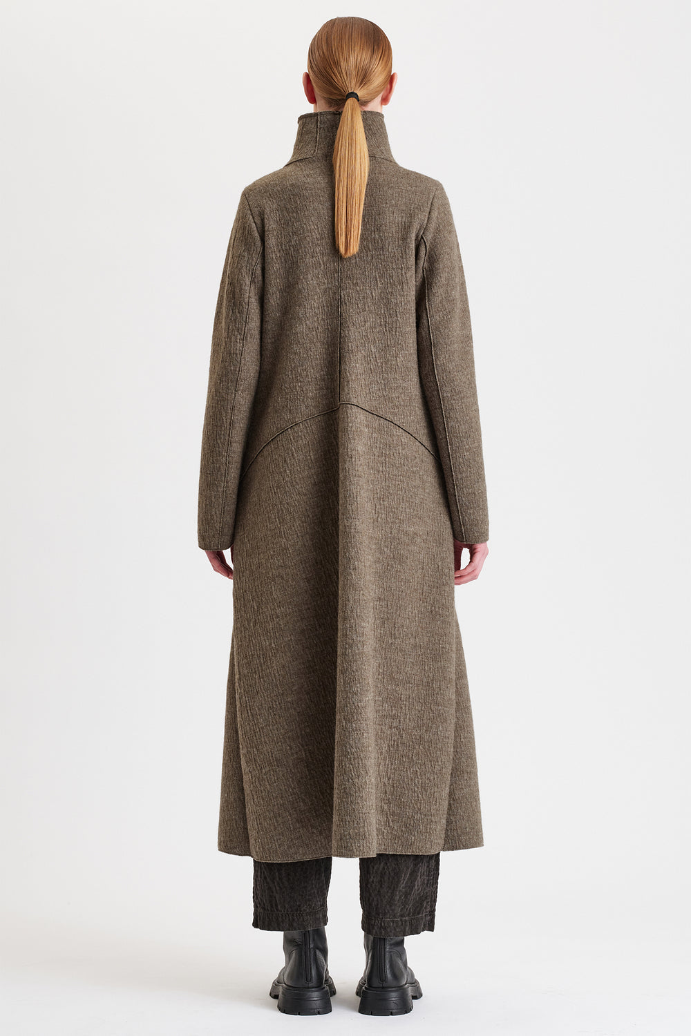 Transit Light Green Khaki Coat CFDTREX332, back view