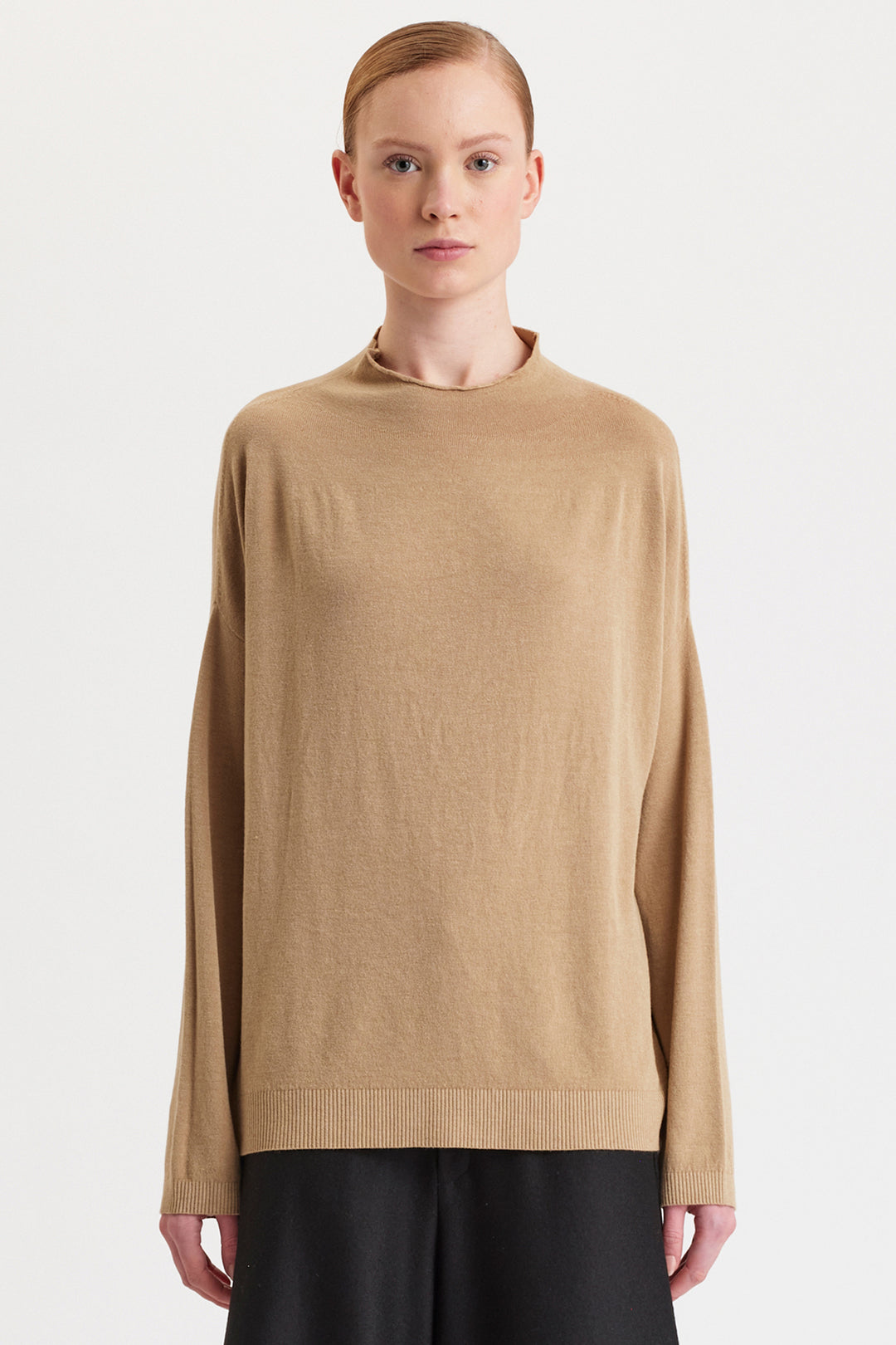 Transit Rope Beige Jumper CFDTRE11463, front view