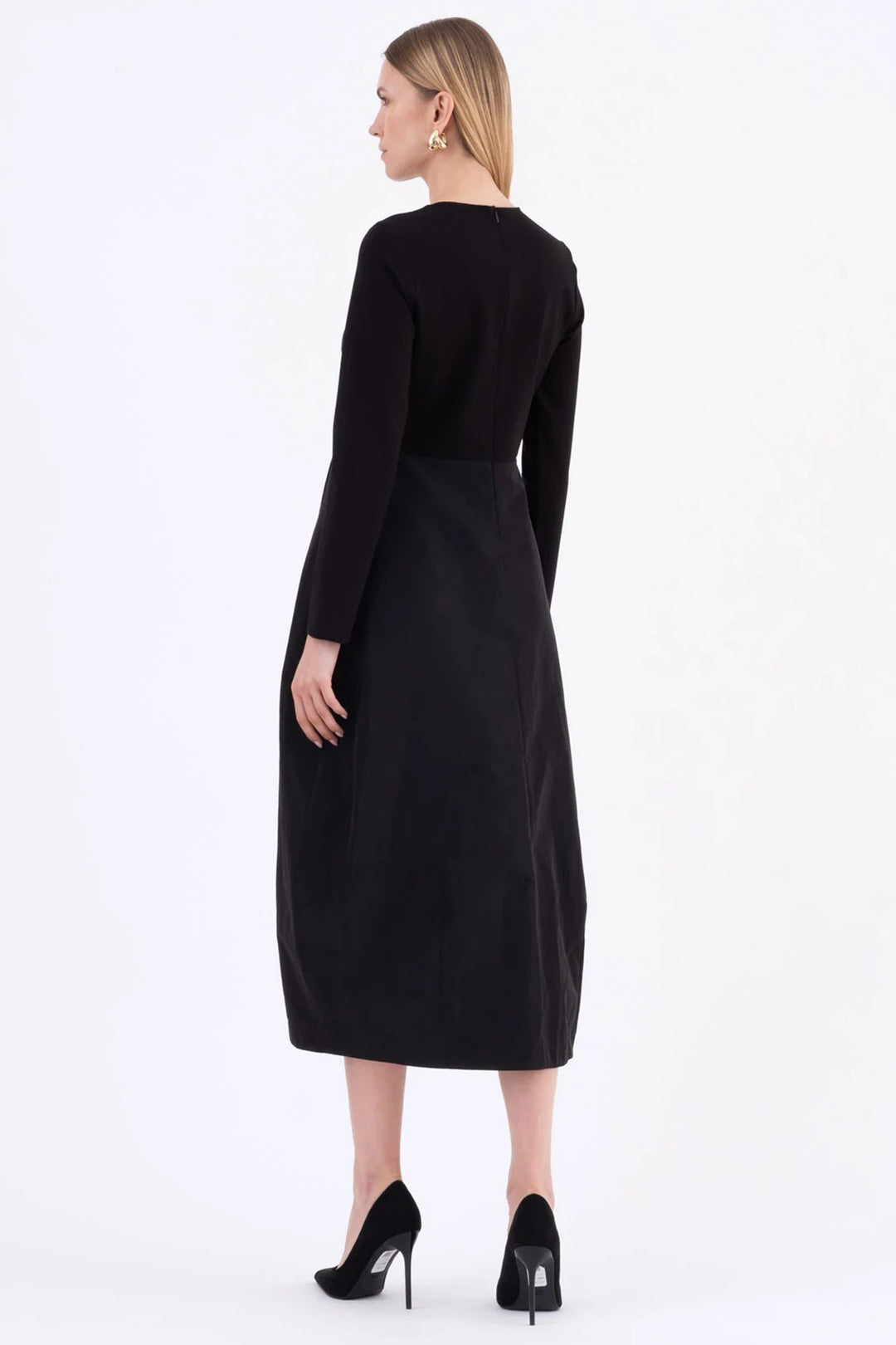 Vicario Cinque Aelia 9029 Black Comfy Oversized Dress