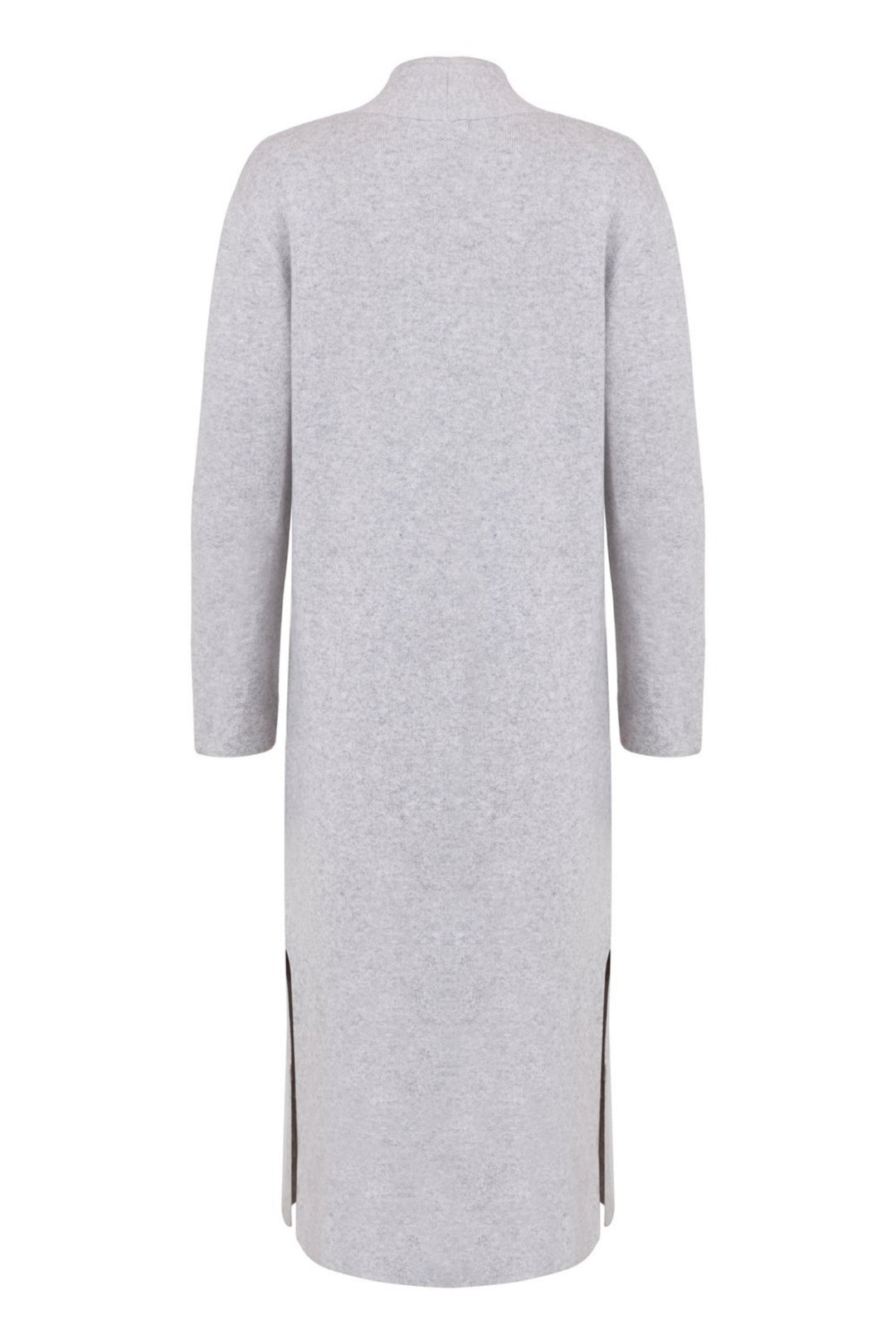 Mia Fratino 17123 Lapel Cash Grey Cashmere  Coat Back